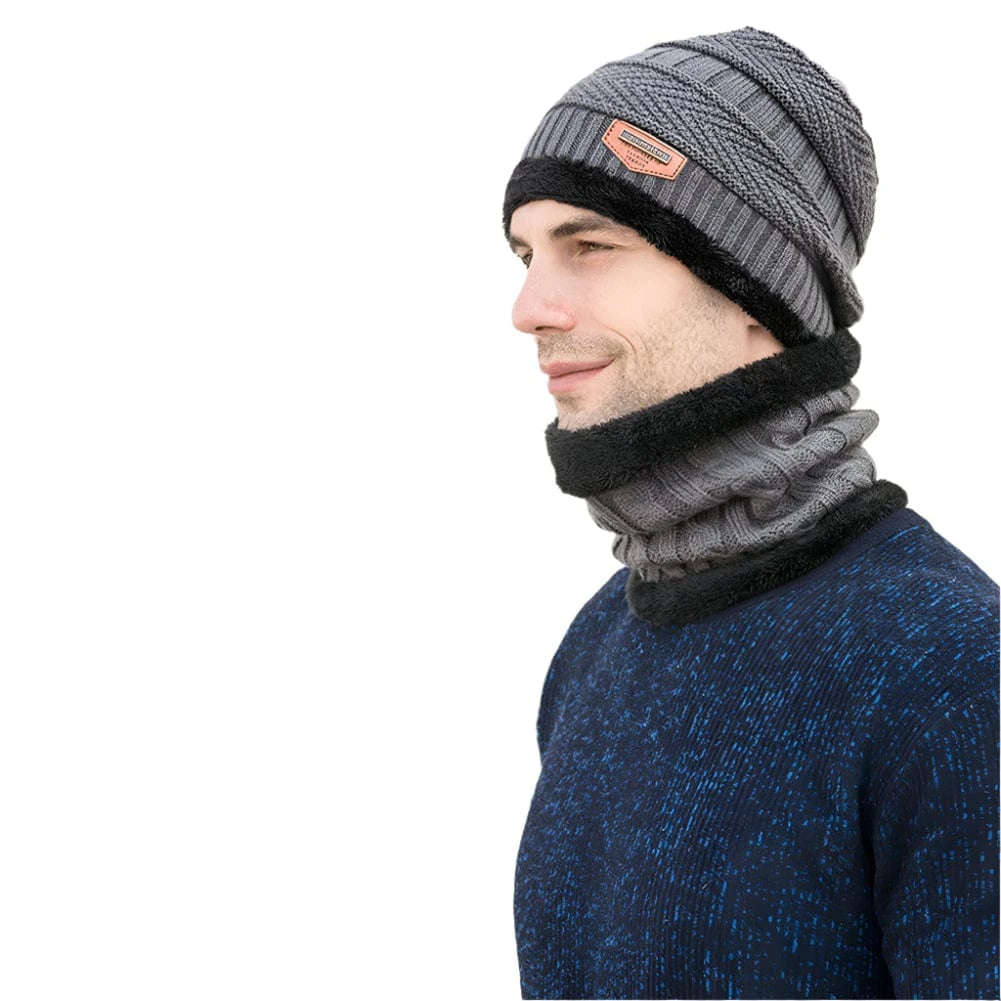 GarbPlanet 3 In 1 Winter Beanie Scarf And Gloves Set