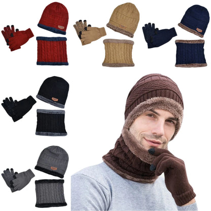 GarbPlanet 3 In 1 Winter Beanie Scarf And Gloves Set