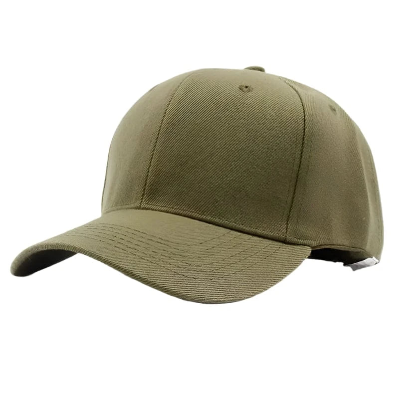 GarbPlanet Army Green Baseball Cap With Adjustable Strap