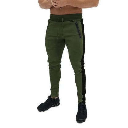 GarbPlanet Army Green / S Men’s Casual Wear And Fitness Bottoms