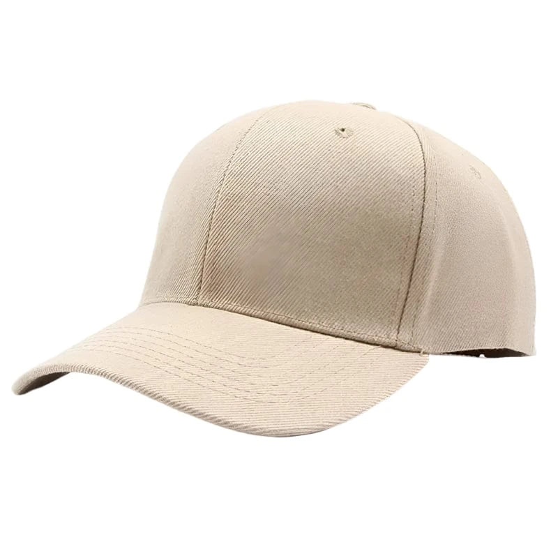 GarbPlanet Beige Baseball Cap With Adjustable Strap