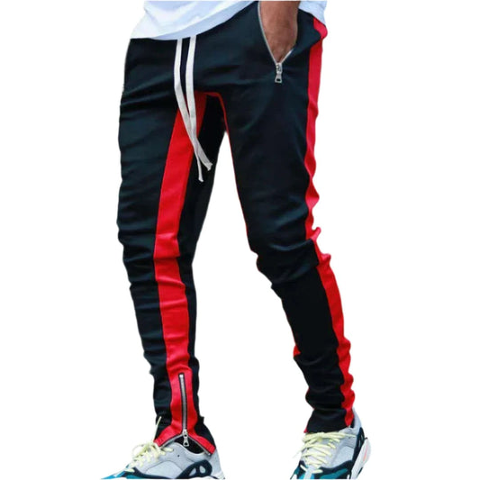 GarbPlanet Black-Red / S Men's Casual Jogging Bottoms