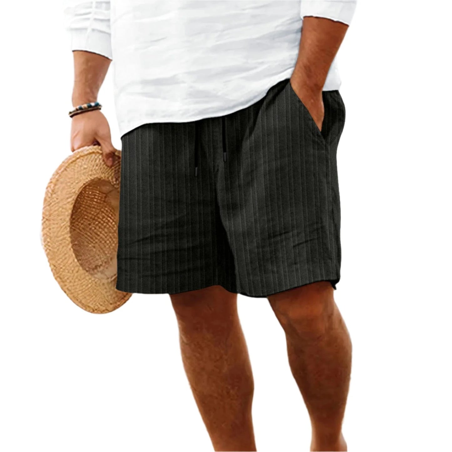 GarbPlanet Black / S Men's Summer Casual Shorts