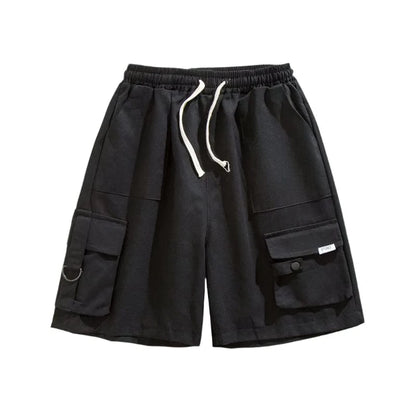 GarbPlanet Black / S Women's Wide Leg Cargo Shorts