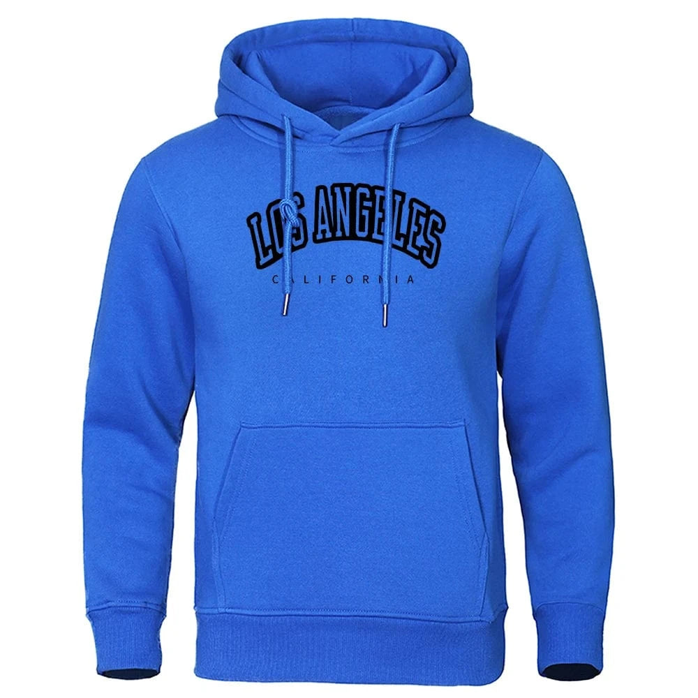 GarbPlanet Blue / S Men's Hooded Crewneck Hoodie