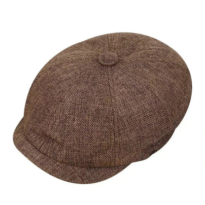 GarbPlanet Brown 1 Men's Vintage Retro Tweed Peaky Blinders Hats