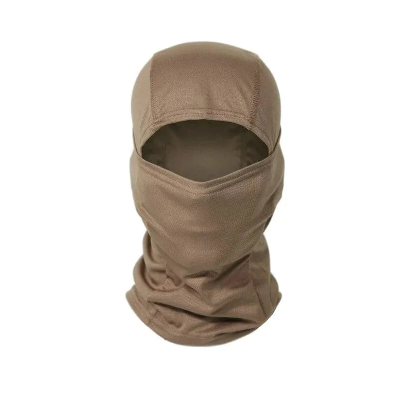 GarbPlanet brown Outdoor Tactical Balaclava Bicycle Riding Windproof Full Cover Hunting Hiking Head Warm Shield Ski Scarf Camping sun protection