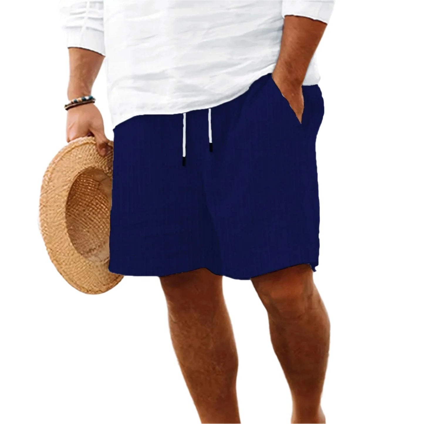 GarbPlanet Dark blue / S Men's Summer Casual Shorts