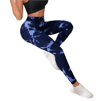 GarbPlanet Dazzling/Blue / S Women's Exercise High Waist Leggings