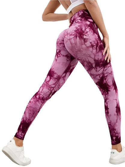 GarbPlanet Drak/Rose / S Women's Exercise High Waist Leggings