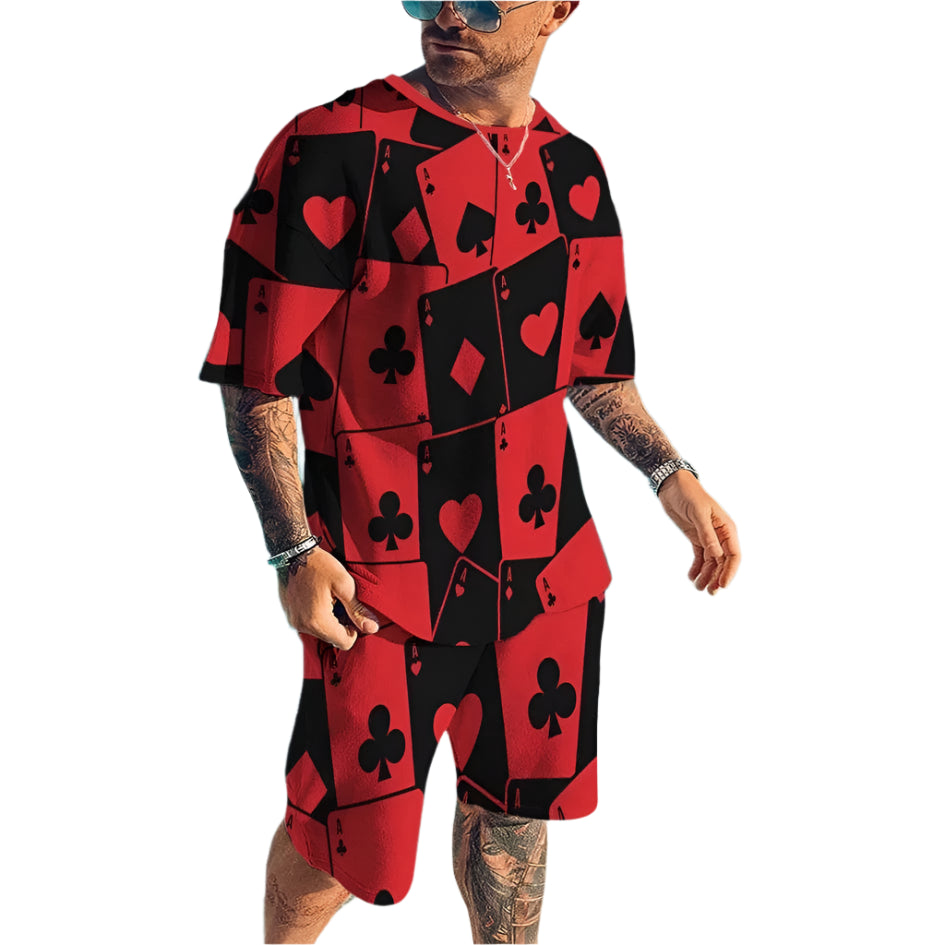 GarbPlanet Eight / S Men’s Two-Piece Summer Casual Set