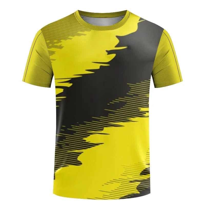 GarbPlanet ETYJP2F23162EU / 3XL Mens table tennis T-shirt Summer fitness short sleeve badminton training clothes Women's quick drying Sportswear printed T-shirt