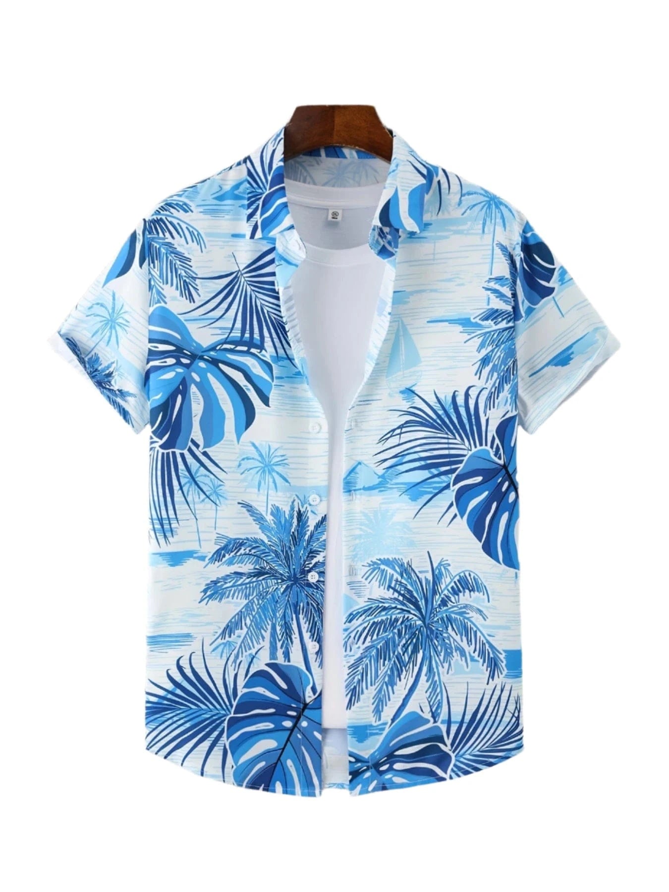 GarbPlanet FIVE / S Men's Summer Short Sleeve Casual Shirt