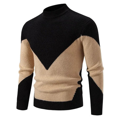 GarbPlanet Four / S Men's Stylish Geometric Pattern Sweater