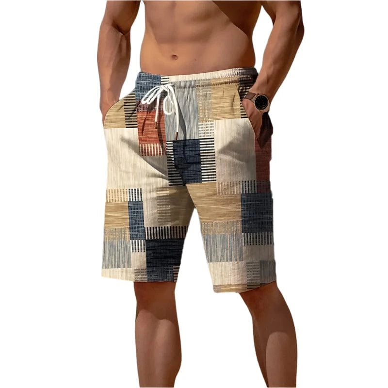 GarbPlanet FOUR / S Men's Summer Shorts With Pockets