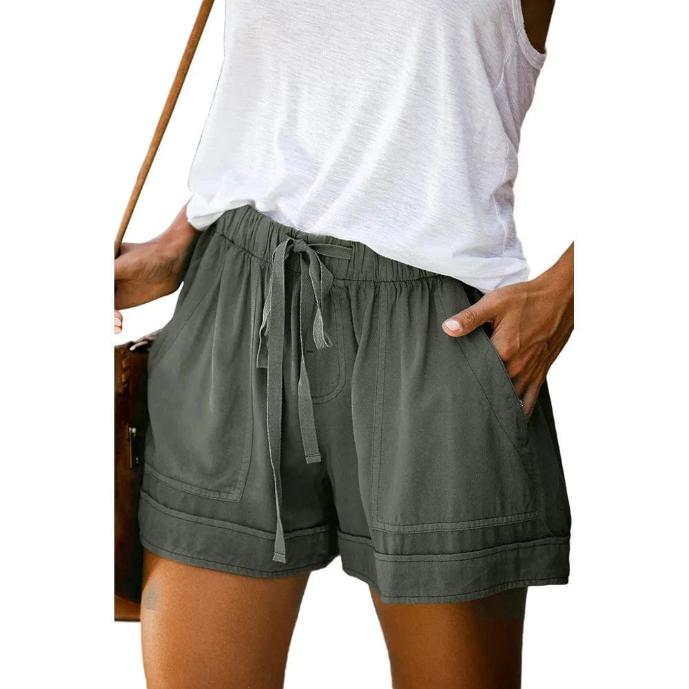 GarbPlanet Green / S Women's Wide-Legged Stylish Shorts