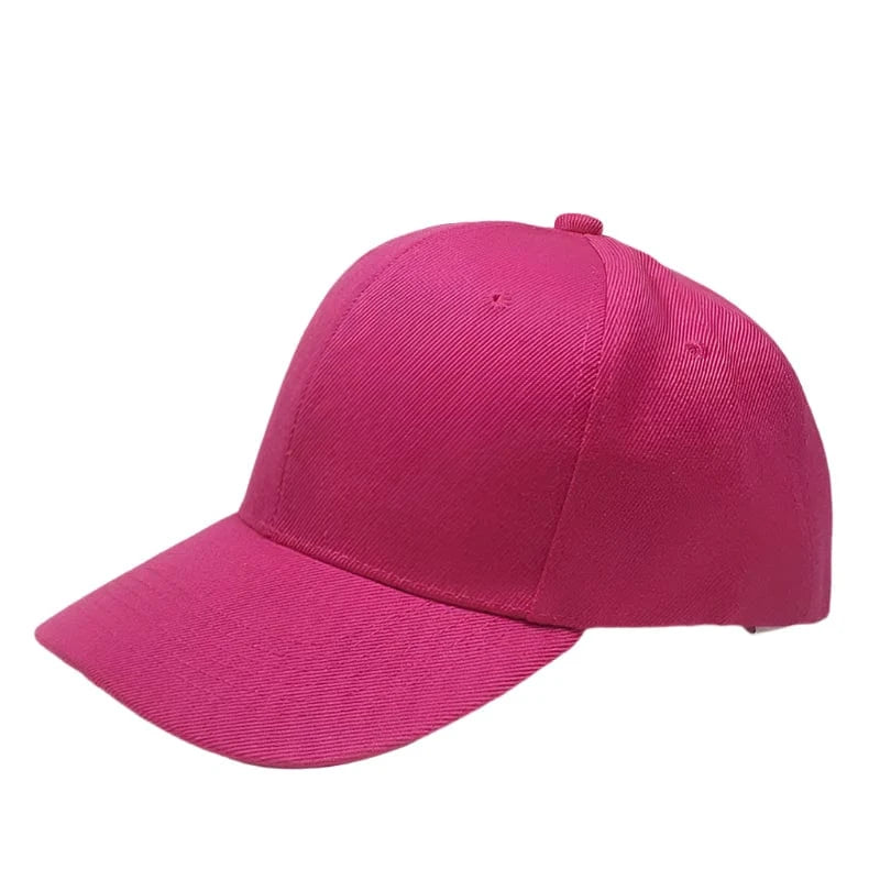 GarbPlanet Hot Pink Baseball Cap With Adjustable Strap