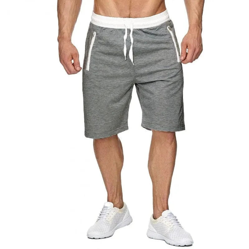 GarbPlanet Light Grey Long / M Men's Summer Casual Shorts