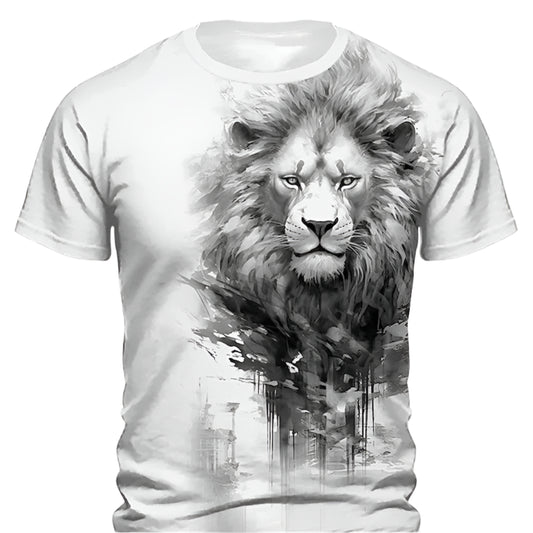 GarbPlanet Men's Animal Printed 3D T Shirt