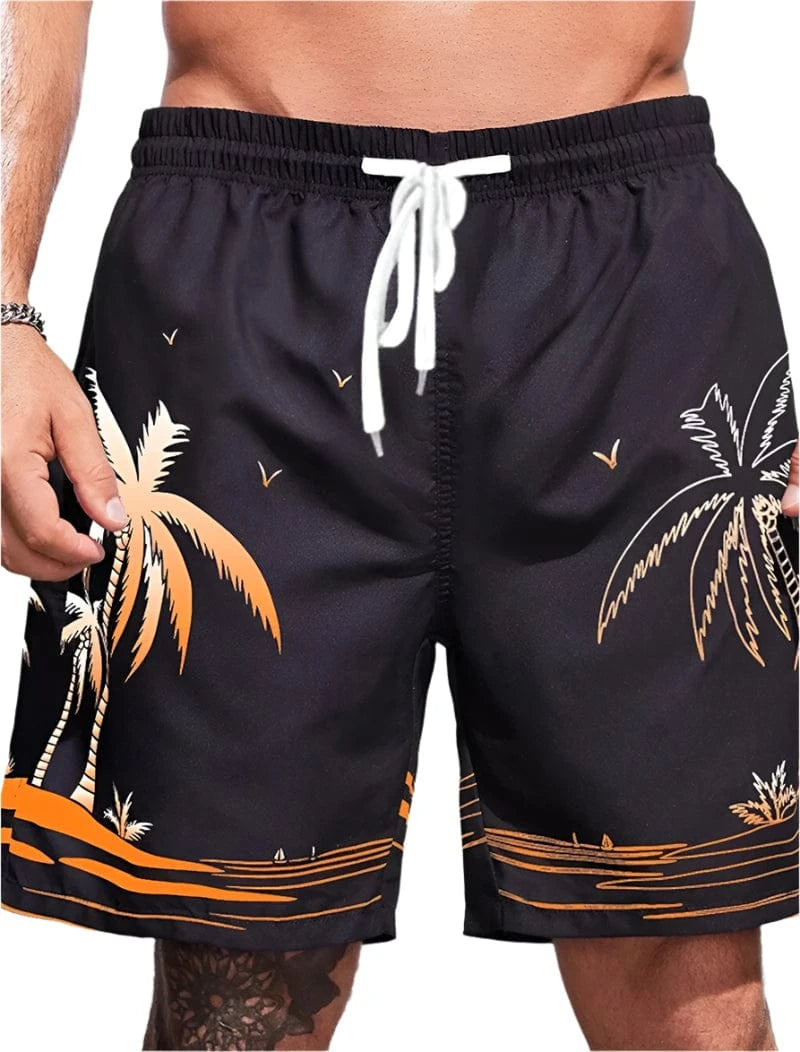 GarbPlanet Men's Beach Summer Loose Casual Shorts