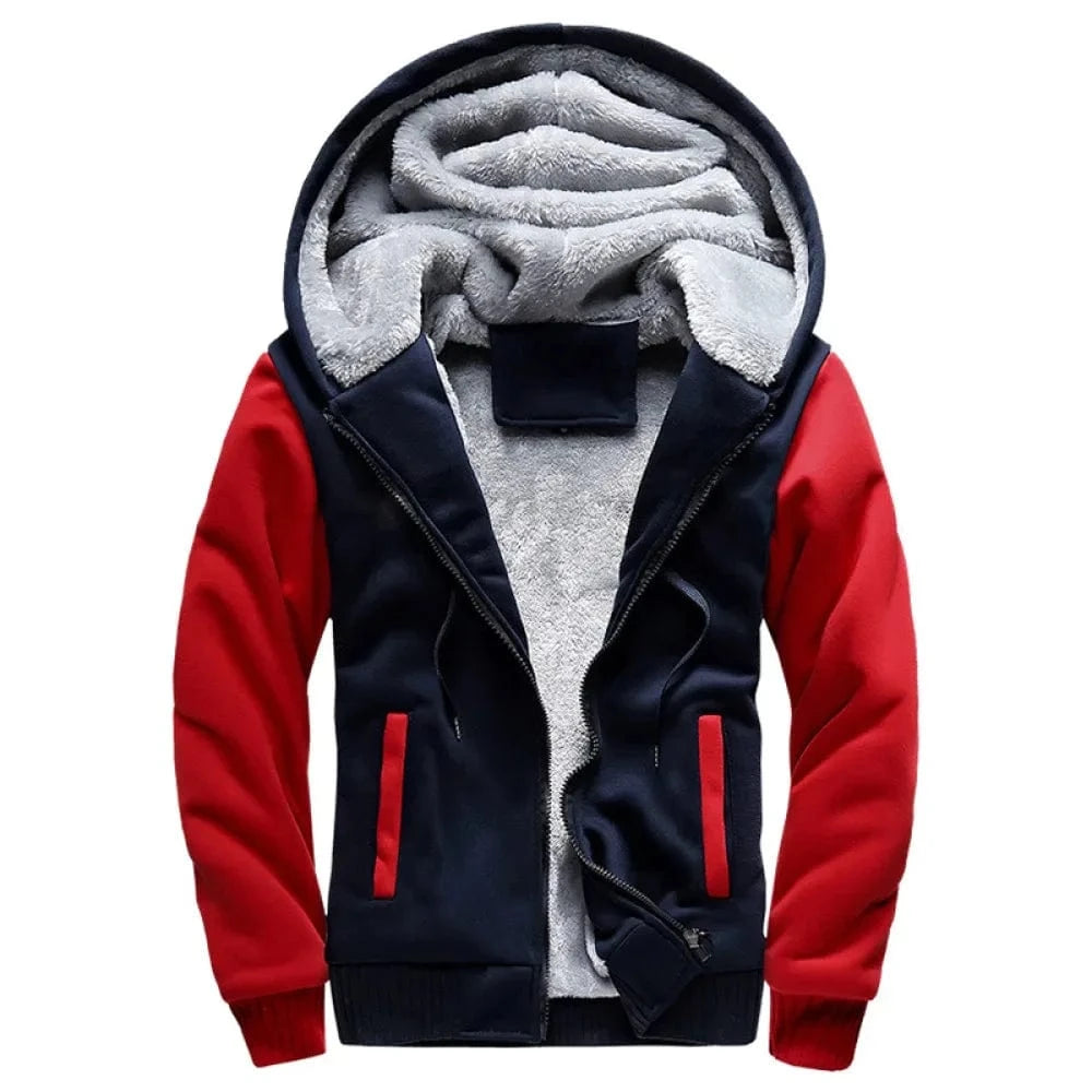 GarbPlanet Men's Fleece Lining Hoodie Jacket