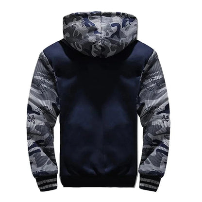 GarbPlanet Men's Fleece Lining Hoodie Jacket