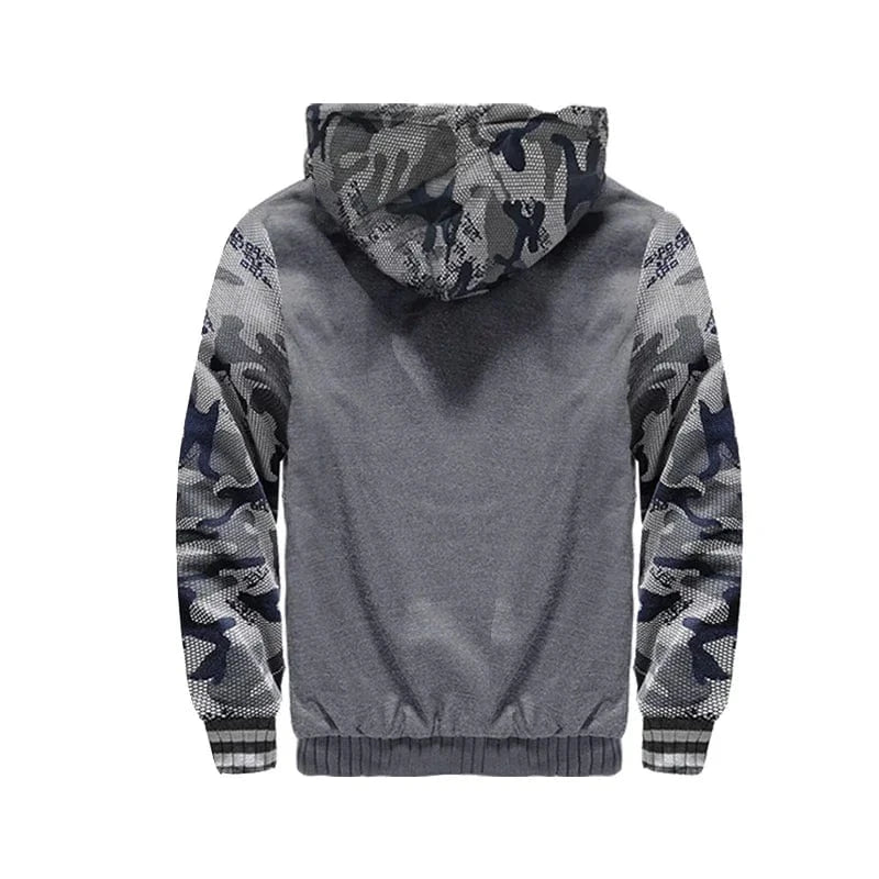 GarbPlanet Men's Fleece Lining Hoodie Jacket