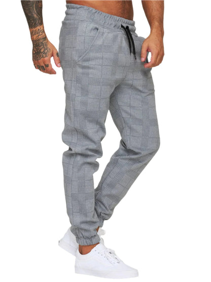 GarbPlanet Men's Plaid Jogging Bottoms