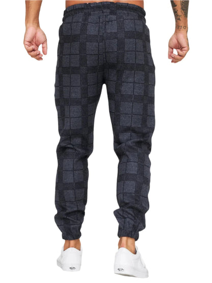 GarbPlanet Men's Plaid Jogging Bottoms