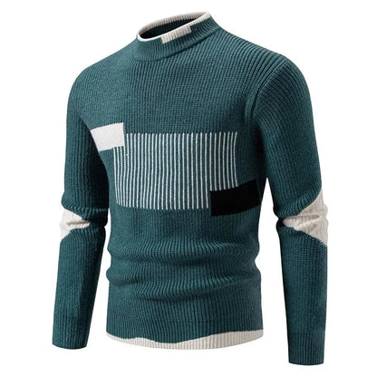 GarbPlanet Men's Stylish Geometric Pattern Sweater