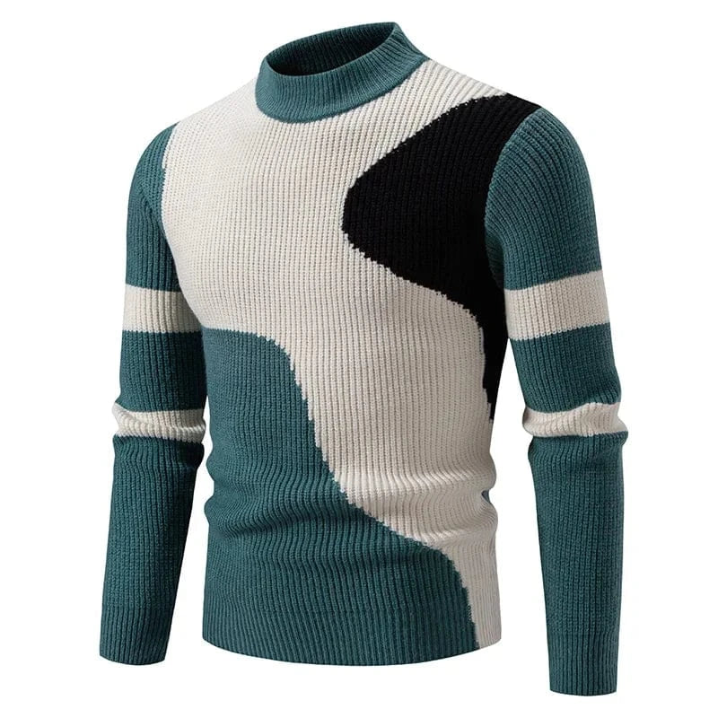 GarbPlanet Men's Stylish Geometric Pattern Sweater