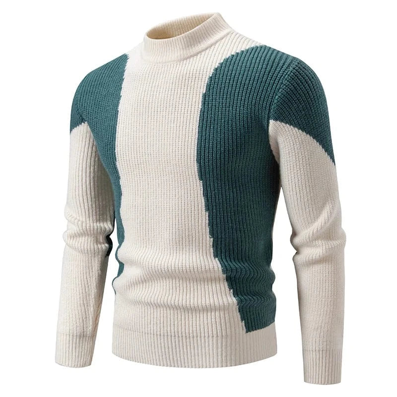 GarbPlanet Men's Stylish Geometric Pattern Sweater