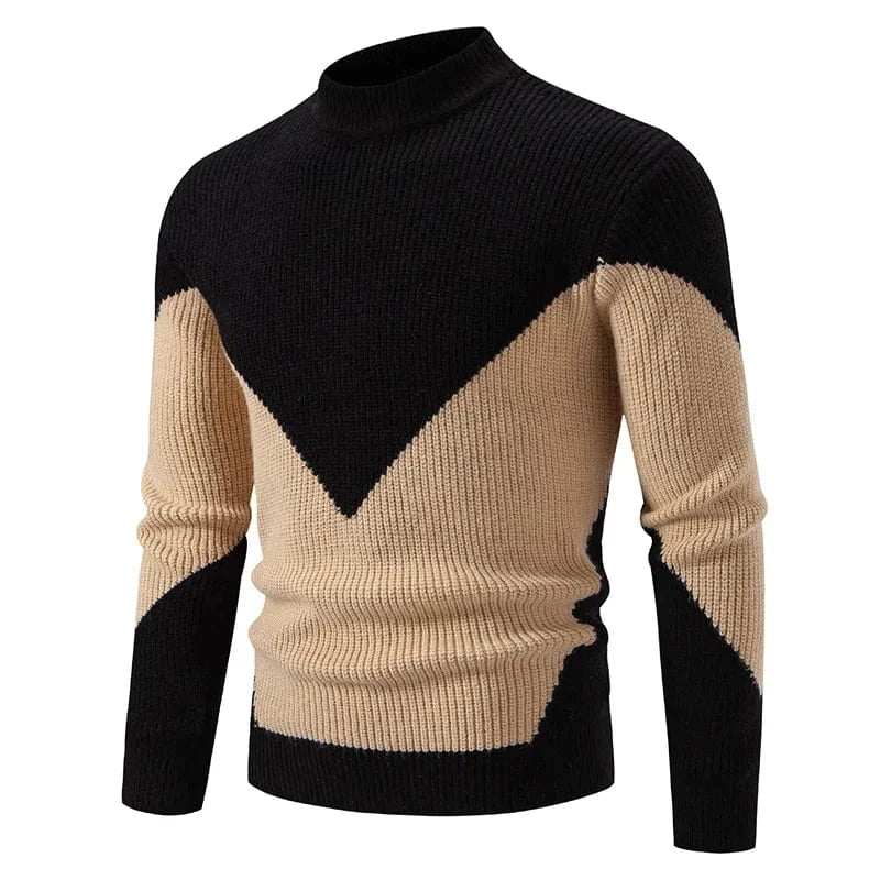 GarbPlanet Men's Stylish Geometric Pattern Sweater