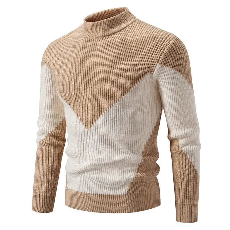 GarbPlanet Men's Stylish Geometric Pattern Sweater