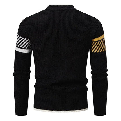 GarbPlanet Men's Stylish Geometric Pattern Sweater