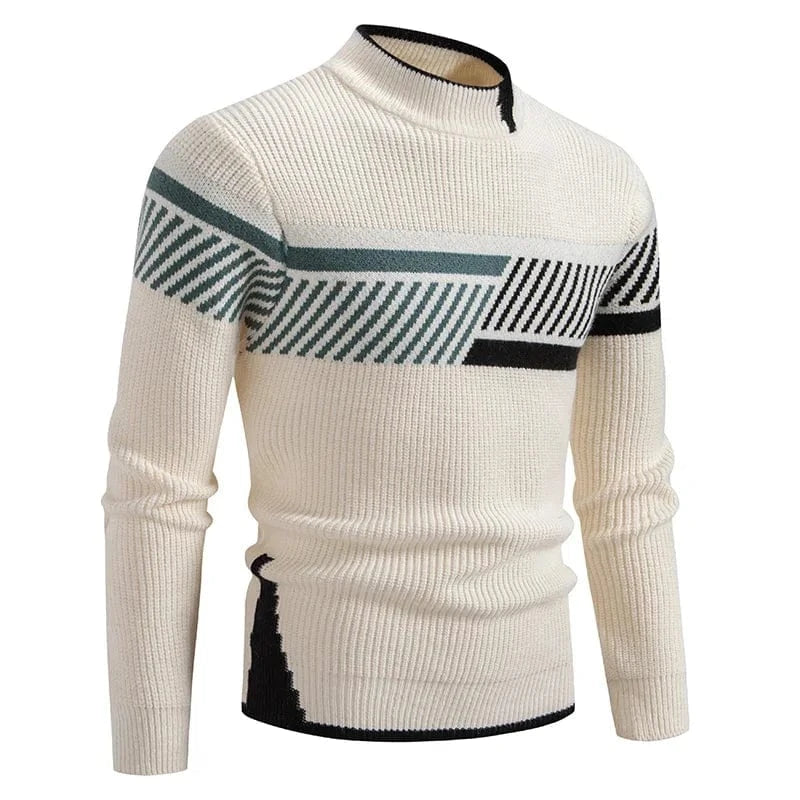 GarbPlanet Men's Stylish Geometric Pattern Sweater