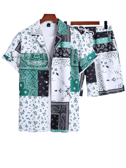 GarbPlanet Men's Summer Shirt And Shorts Set