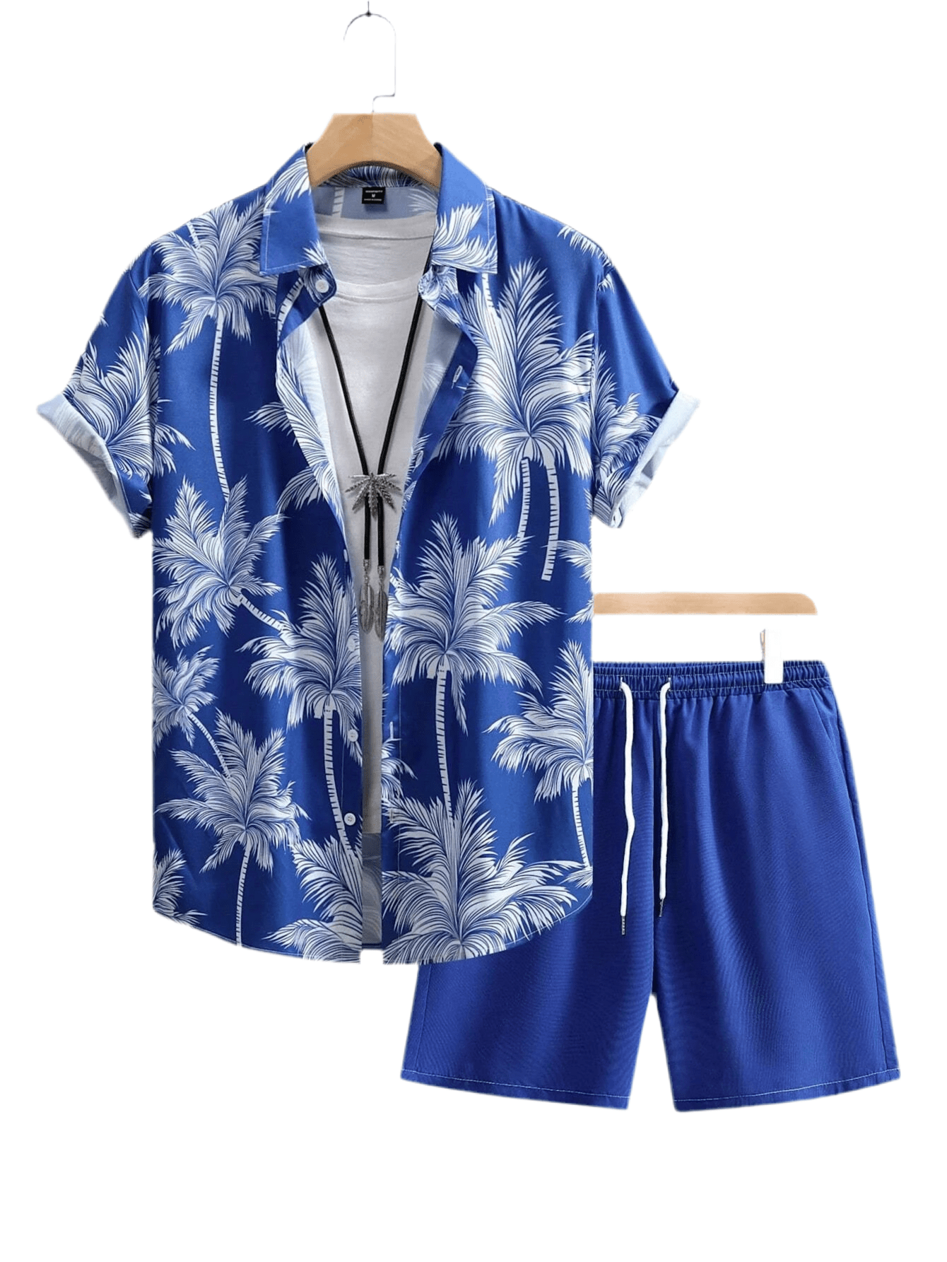 GarbPlanet Men's Summer Shirt And Shorts Set