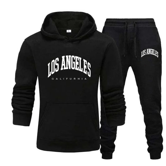 GarbPlanet Men's Two Piece Hoodie And Bottoms