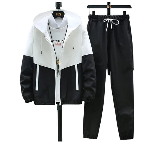 GarbPlanet Men’s Two-Piece Tracksuit Set