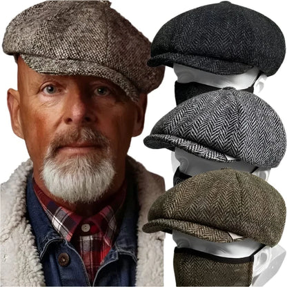 GarbPlanet Men's Vintage Retro Tweed Peaky Blinders Hats