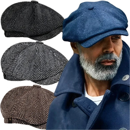 GarbPlanet Men's Vintage Retro Tweed Peaky Blinders Hats