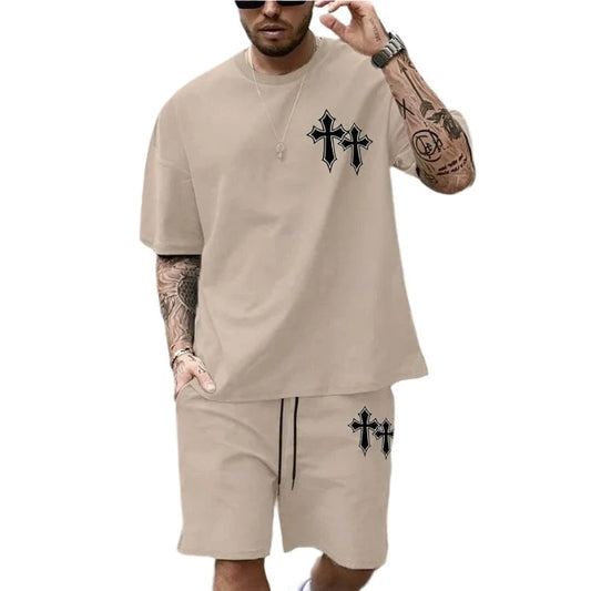 GarbPlanet One / S 2-piece Men's Top And Shorts Set