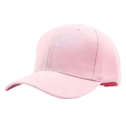 GarbPlanet Pink Baseball Cap With Adjustable Strap