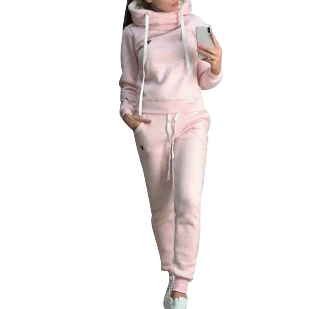 GarbPlanet Pink / S Women’s Cosy Tracksuit Set