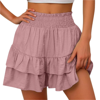 GarbPlanet Pink / S Women's Ruffles Mini Skirt