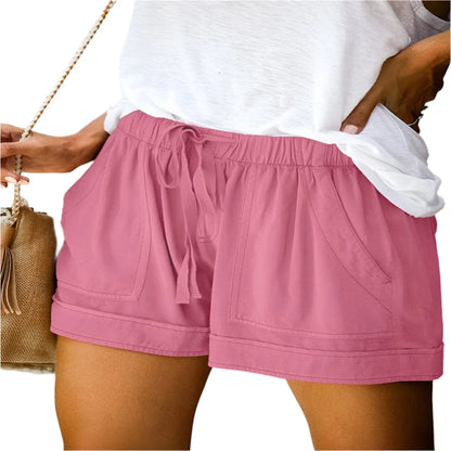 GarbPlanet Pink / S Women's Wide-Legged Stylish Shorts