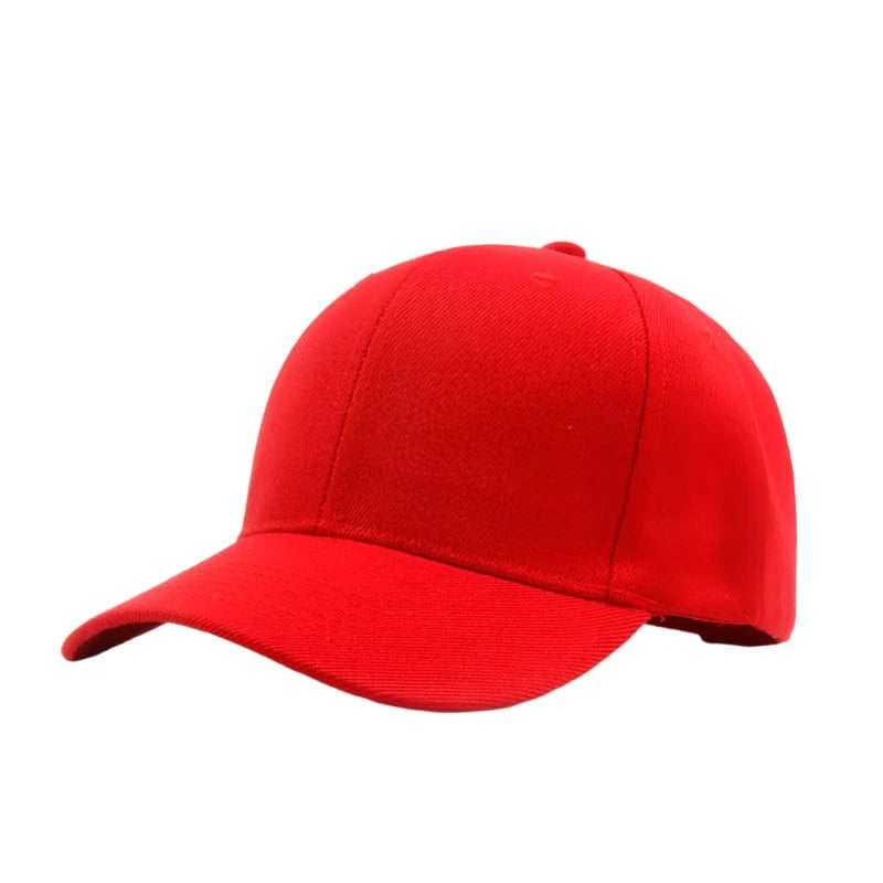 GarbPlanet Red Baseball Cap With Adjustable Strap