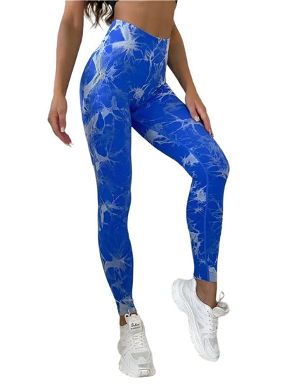 GarbPlanet Royal/Blue / S Women's Exercise High Waist Leggings