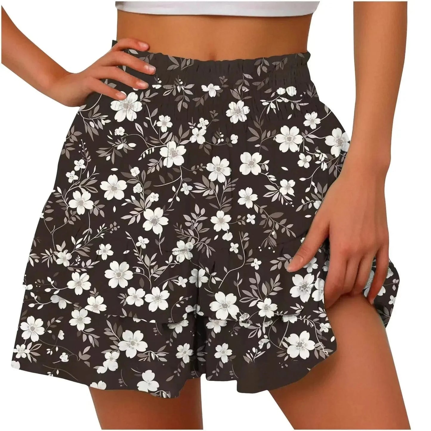 GarbPlanet Seven / S Women's Wide Leg Shorts